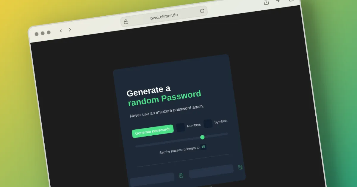 My Password Generator App